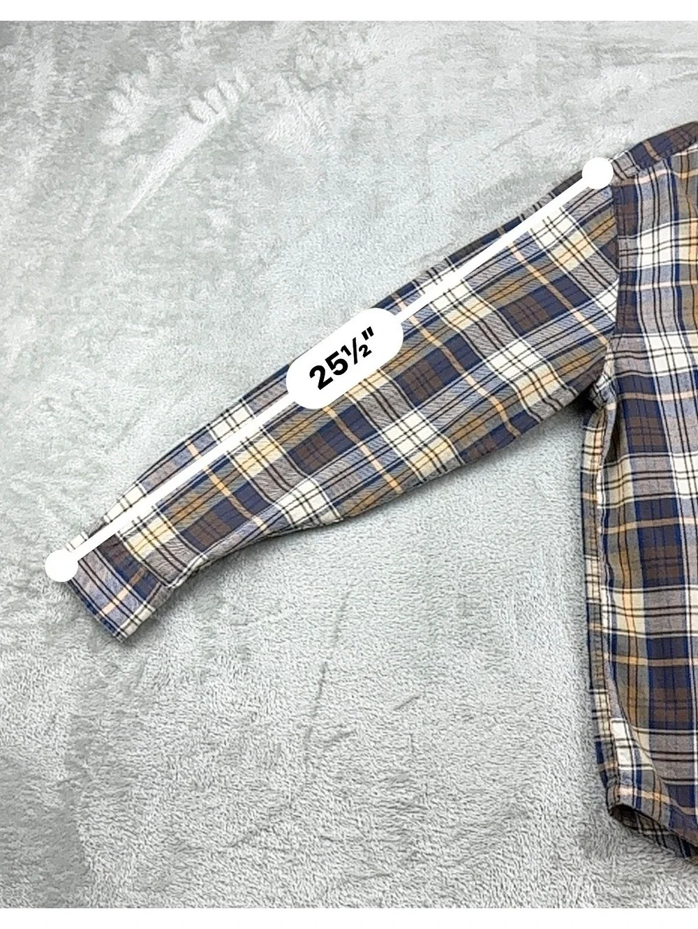 J.Crew Every Stitch Considered Men's M Classic Fit Plaid Flannel Shirt Blue Tan